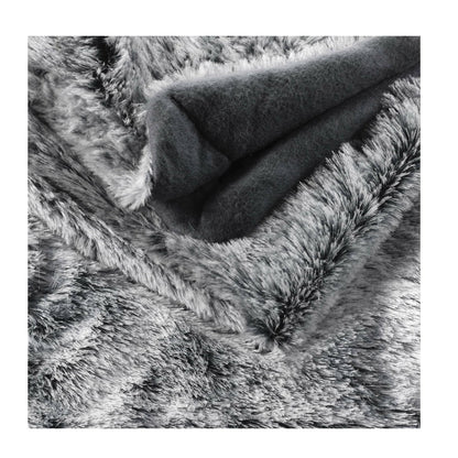 XXL Kuscheldecke Felloptik 180x220 Tagesdecke Kunstfell Decke Felldecke Imitat