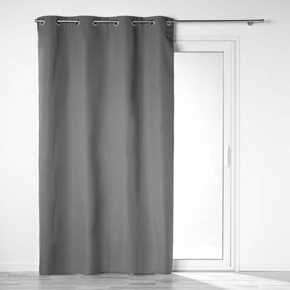 Mikrofaser Vorhang 140x260cm Gardine Schal Ösen blickdicht Vorhänge Verdunklung