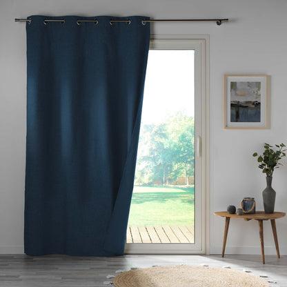 Mikrofaser Vorhang 140x260cm Gardine Schal Ösen blickdicht Vorhänge Verdunklung