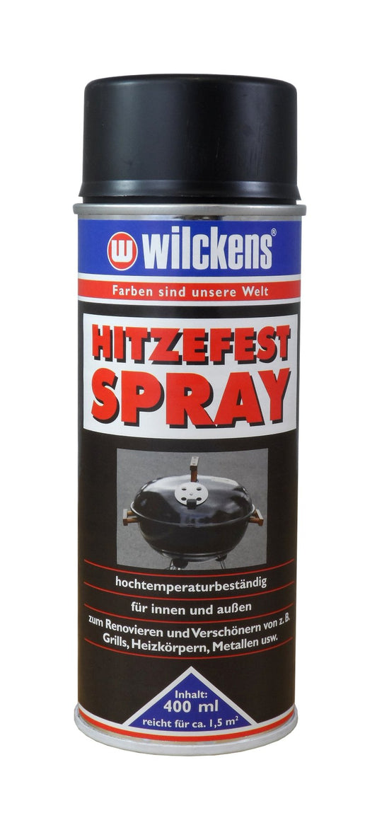 Hitzefest 690°C Spray 400ml schwarz Lackspray Grill Ofen Kamin Sprühlack Lack