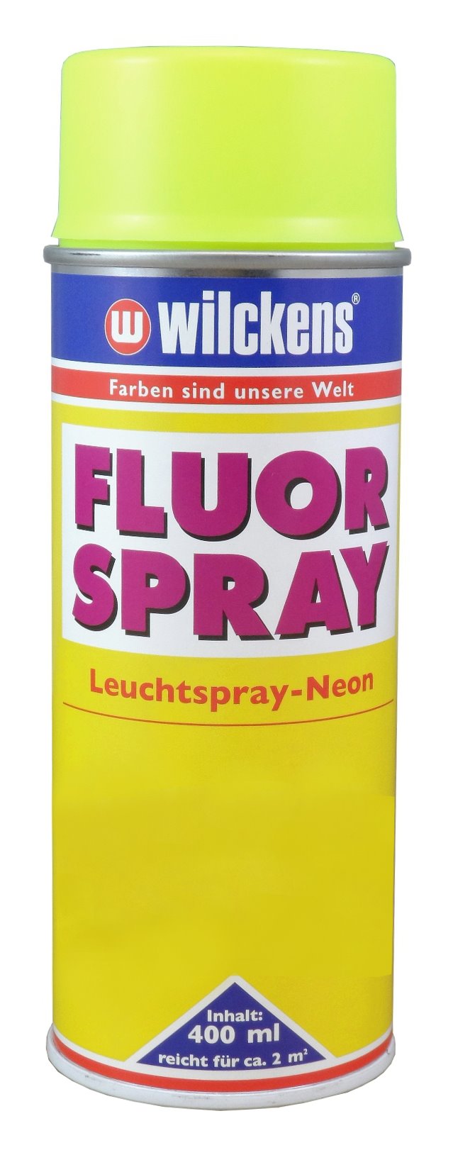 WILCKENS Fluorspray Leuchtspray Neon Gelb 400ml Leuchtfarbe Sprühlack Lack