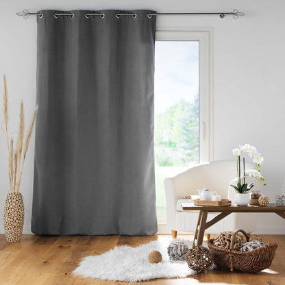Vorhang blickdicht 140x260cm Gardine Schal Ösen Verdunkelung Thermo Schallschutz