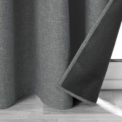 Vorhang blickdicht 140x260cm Gardine Schal Ösen Verdunkelung Thermo Schallschutz