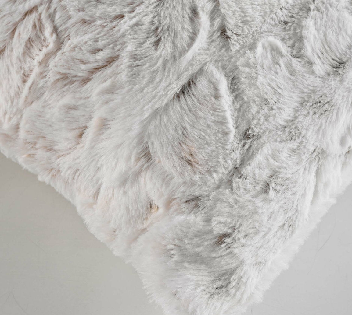 Fellkissen Kissenhülle 40x40cm Sofakissen Fell Kissen Kissenbezug Deko Kunstfell