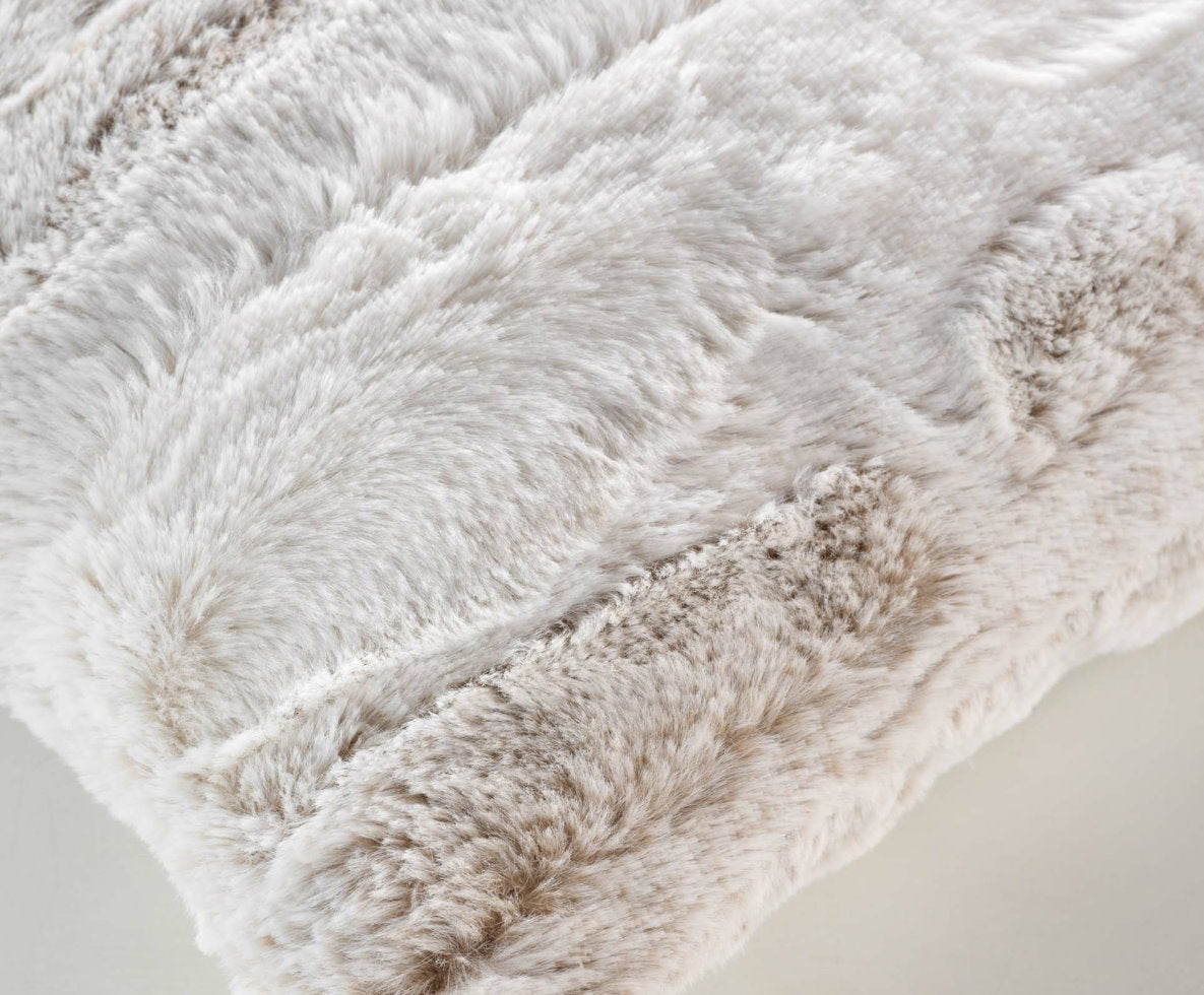 Fellkissen Kissenhülle 40x40cm Sofakissen Fell Kissen Kissenbezug Deko Kunstfell