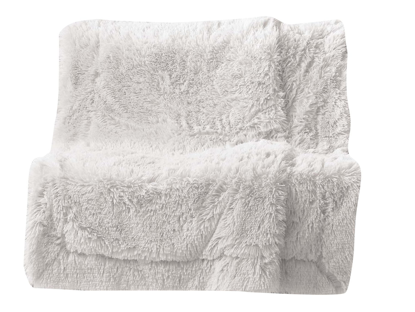 XXL Kuscheldecke Felloptik 180x220 Plüsch Tagesdecke Kunstfell Decke Felldecke