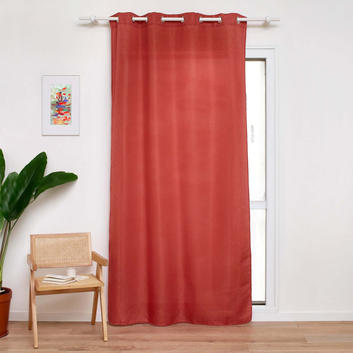 Vorhang 140x260cm mit Ösen Flächenvorhang Gardine Schal Vorhänge blickdicht