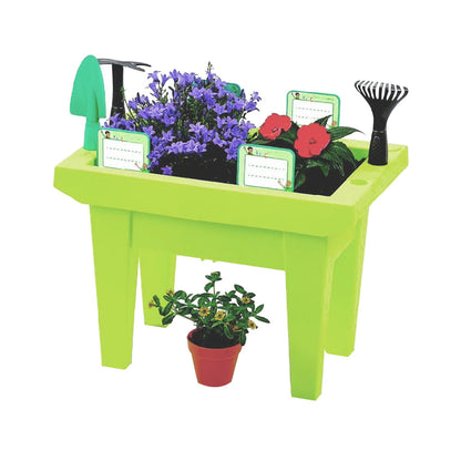 12tlg. Kinder Hochbeet + Zubehör Garten Frühbeet Kräuter Pflanzkasten Gemüsebeet