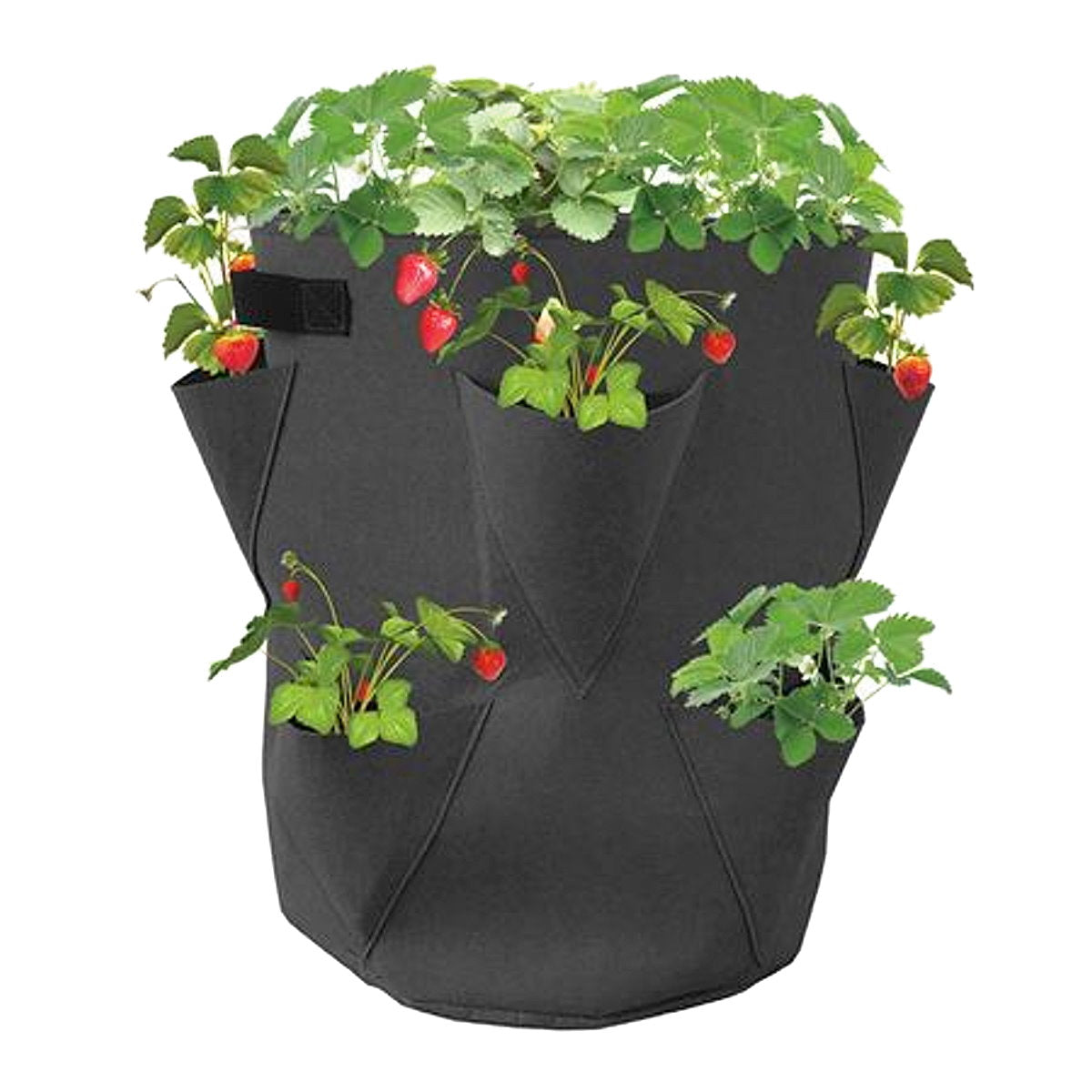2x Erdbeer Pflanzsack Säulentopf Sack Pflanzturm Kräuter Topf Pflanzsäule Blumen