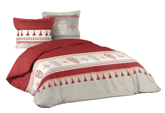 3tlg. Bettwäsche 240x220cm Azteken Mexico Baumwolle Bettdecke Übergröße Bett