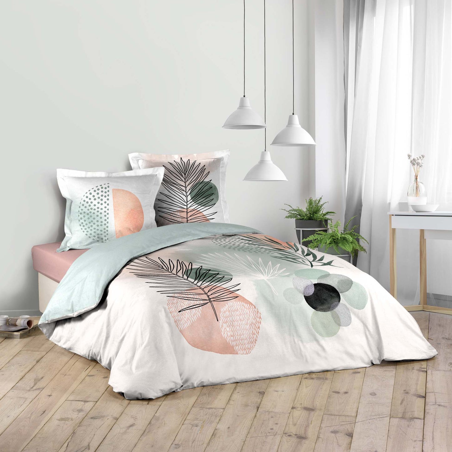 3tlg Wende Bettwäsche Bettdecke Bettbezug Kissenbezug 240x220 Anaelle Baumwolle