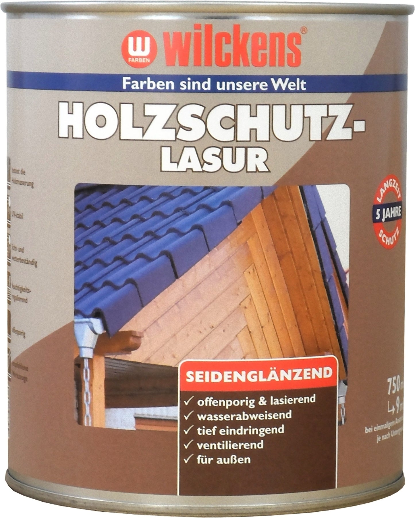 Wilckens 0,75l Holzschutzlasur Kiefer Holzlasur Holzschutz außen Holz Lasur