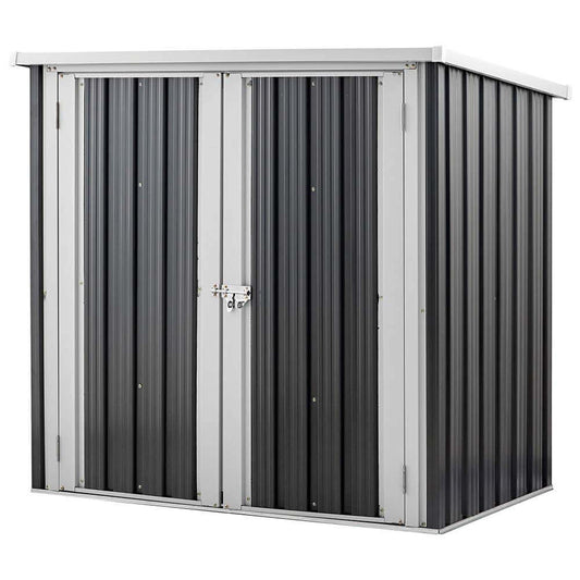 Geräteschuppen Gartenhaus Garten Schuppen Metallschuppen Gerätehaus anthrazit