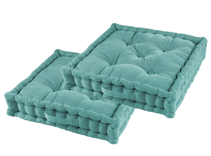 2x Premium Bodenkissen 45cm Set Sitz Stuhl Kissen Polster Auflage Paletten Yoga