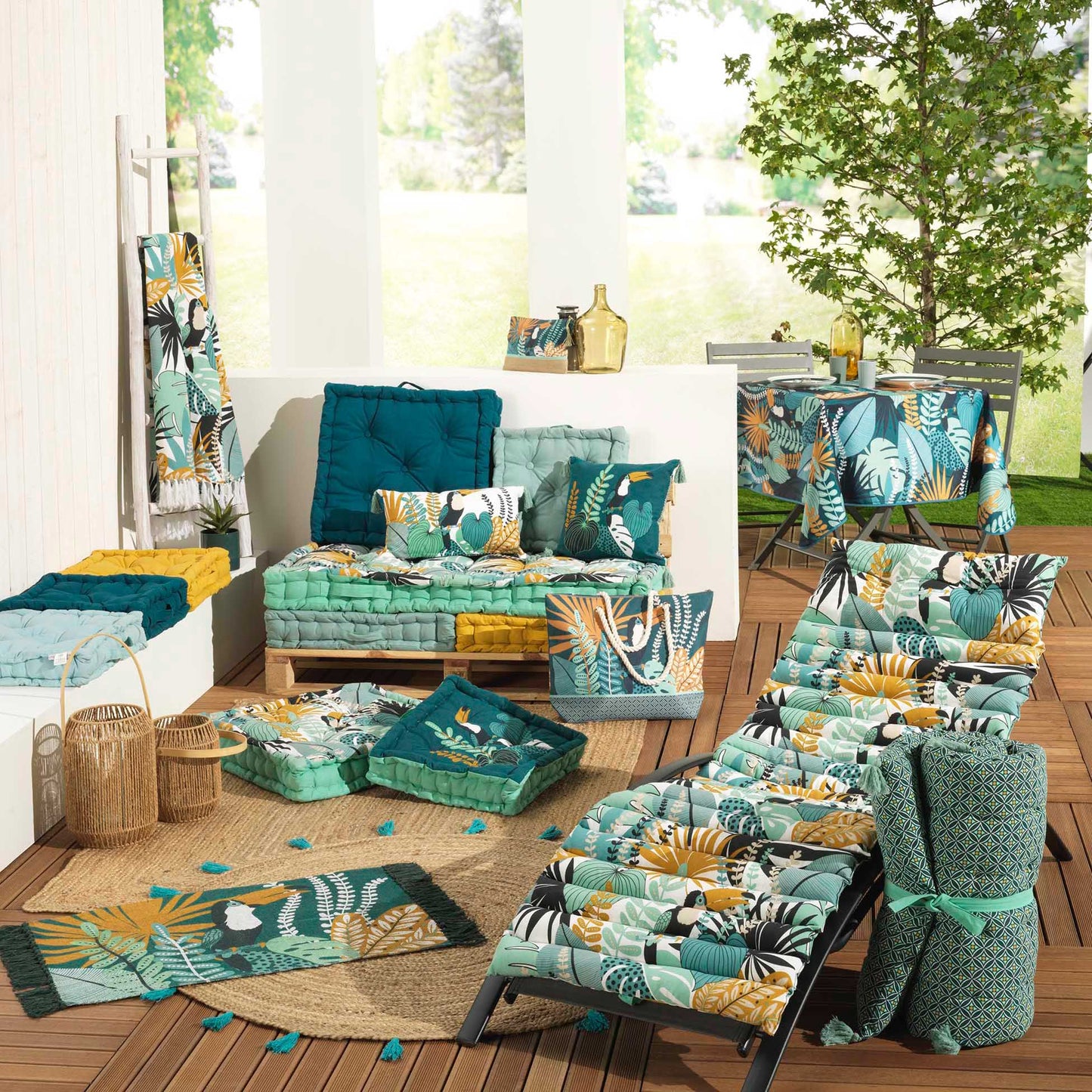 Palettenkissen Matratze Polster 60x120cm Palettenauflage Sitzkissen Sofa Auflage