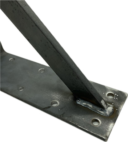 Winkel Stahl unlackiert 250x250x80mm verstärkt Schwerlast Träger Schienenkonsole