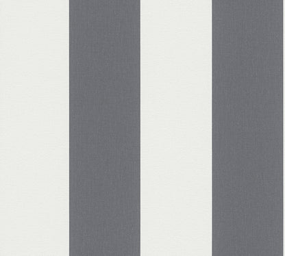 A.S. Création Streifentapete Grau 179050 Tapete Black & White Wandtapete Design