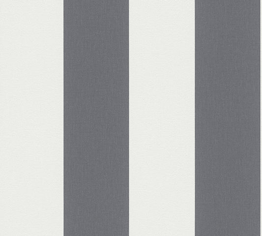A.S. Création Streifentapete Grau 179050 Tapete Black & White Wandtapete Design