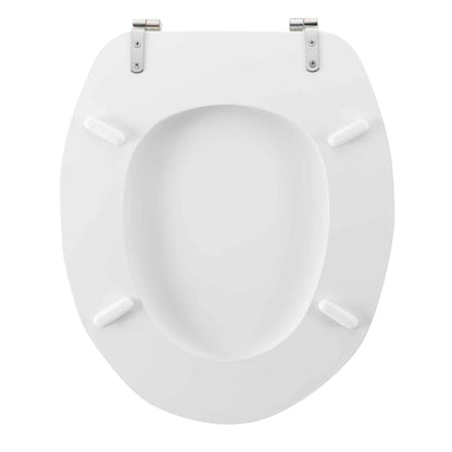 MDF WC Sitz Deckel Metallscharniere Klodeckel Toilette WC-BrilleToilettendeckel