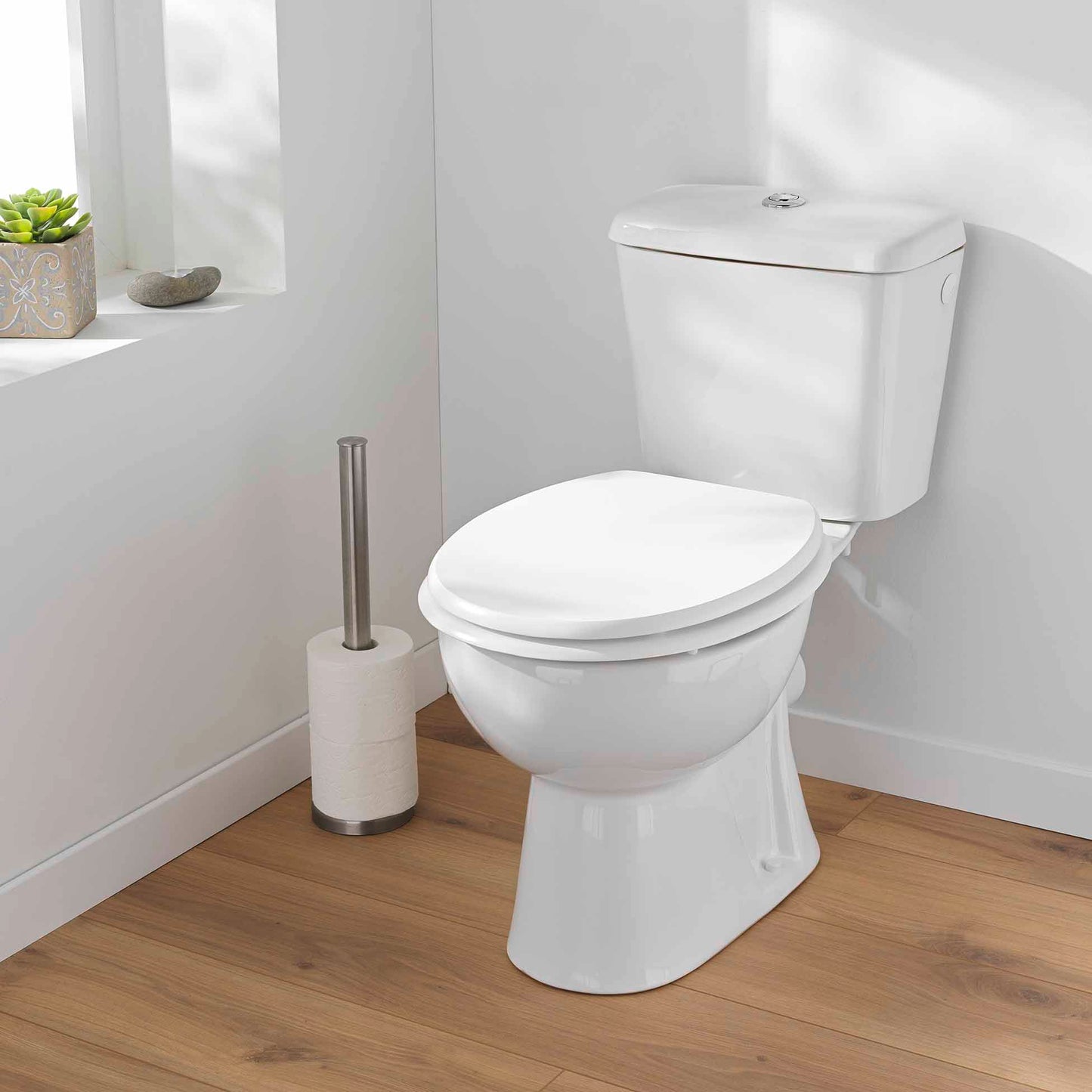 MDF WC Sitz Deckel Metallscharniere Klodeckel Toilette WC-BrilleToilettendeckel
