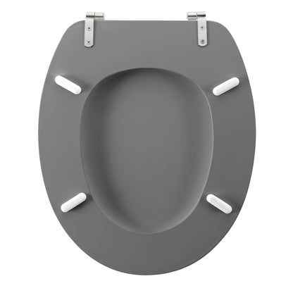 MDF WC Sitz Deckel Metallscharniere Klodeckel Toilette WC-BrilleToilettendeckel