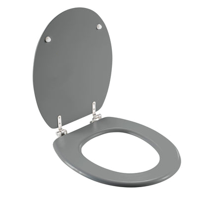 MDF WC Sitz Deckel Metallscharniere Klodeckel Toilette WC-BrilleToilettendeckel