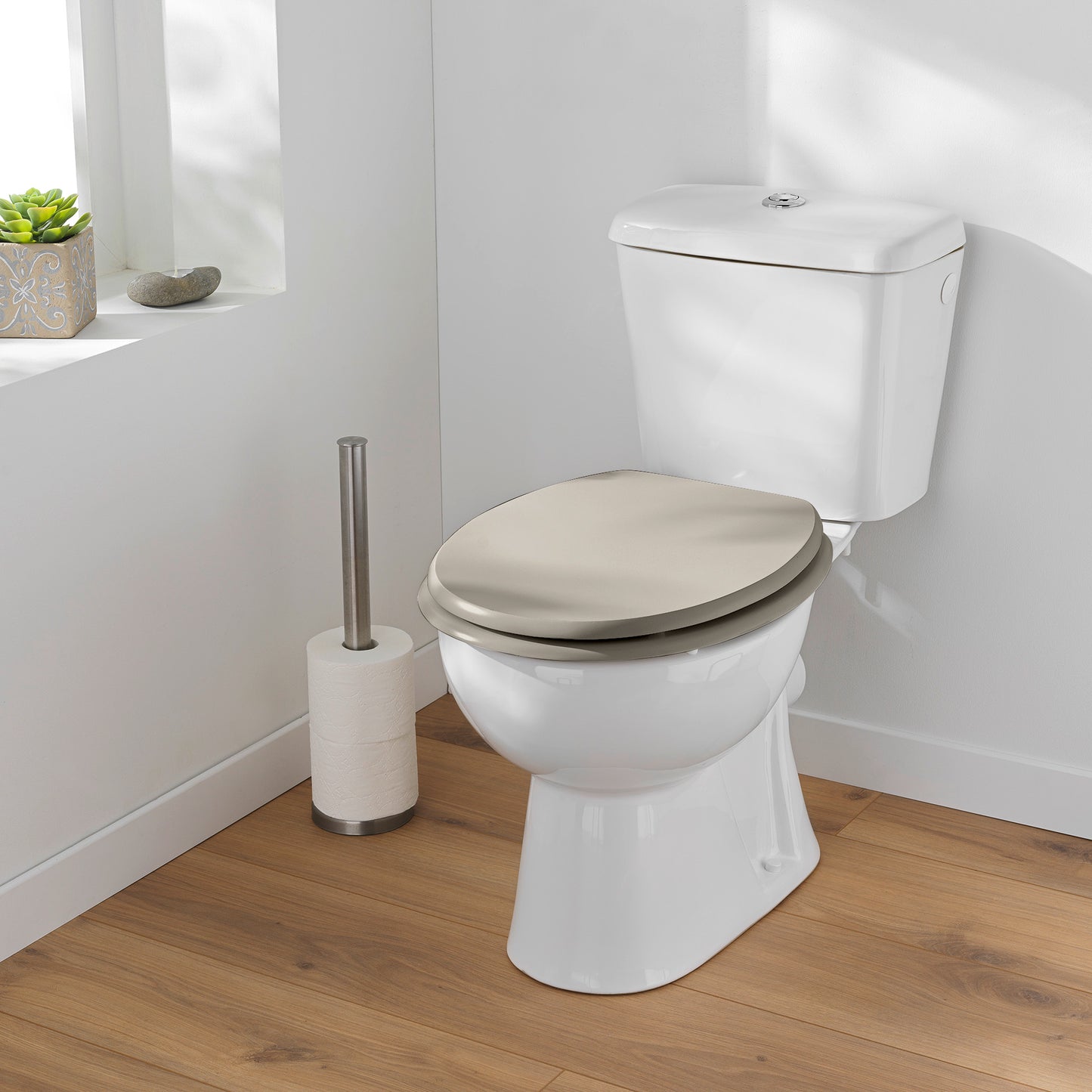 MDF WC Sitz Deckel Metallscharniere Klodeckel Toilette WC-BrilleToilettendeckel