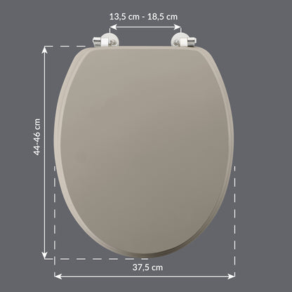 MDF WC Sitz Deckel Metallscharniere Klodeckel Toilette WC-BrilleToilettendeckel