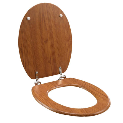 MDF WC Sitz Deckel Metallscharniere Klodeckel Toilette WC-BrilleToilettendeckel