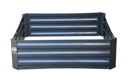 Nordje Urban Garten Stahl Hochbeet Umrandung Beetabgrenzung 100x100x30cm Rahmen