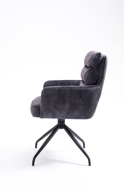 2er Set Drehstuhl Liya Esszimmerstuhl Küchenstuhl Lounge Sessel Polsterstuhl