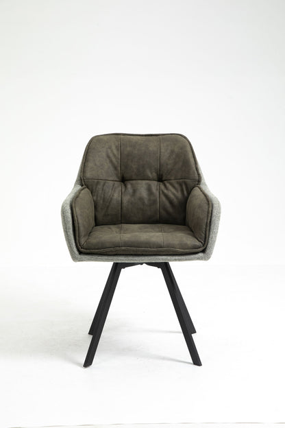 2er Set Drehstuhl Lukas Esszimmerstuhl Küchenstuhl Lounge Sessel Polsterstuhl