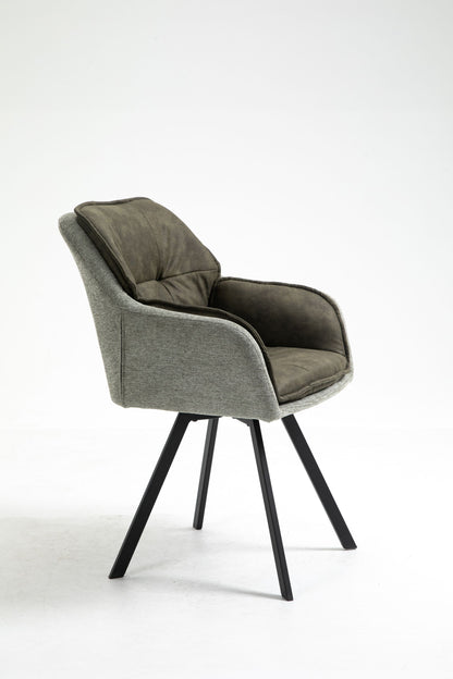 2er Set Drehstuhl Lukas Esszimmerstuhl Küchenstuhl Lounge Sessel Polsterstuhl