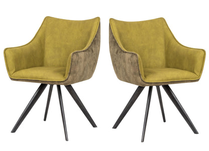 2er Set Drehstuhl Marko Esszimmerstuhl Küchenstuhl Lounge Sessel Polsterstuhl