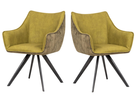 2er Set Drehstuhl Marko Esszimmerstuhl Küchenstuhl Lounge Sessel Polsterstuhl