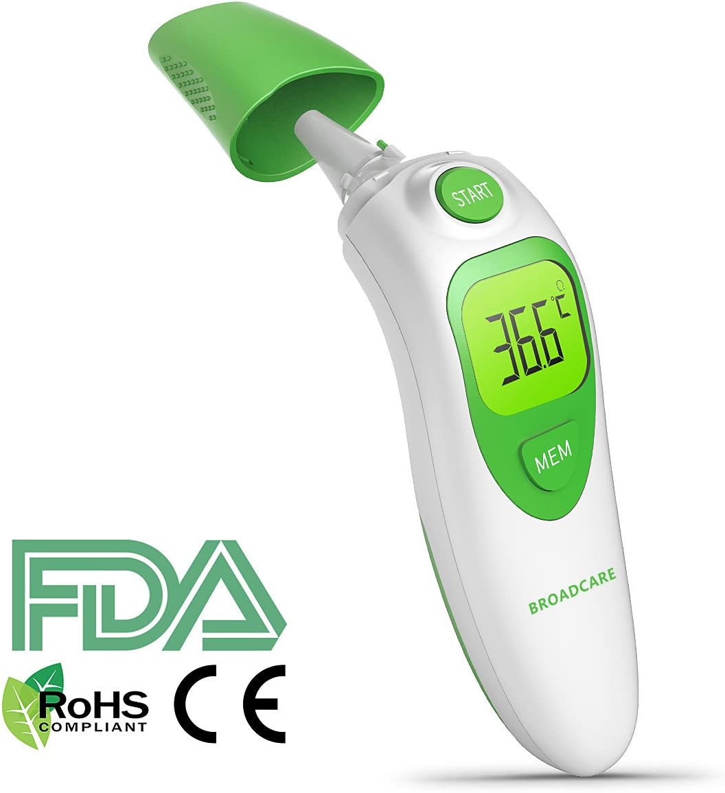 4in1 Infrarot Fieberthermometer Ohr Stirn Thermometer kontaktlos digital LCD