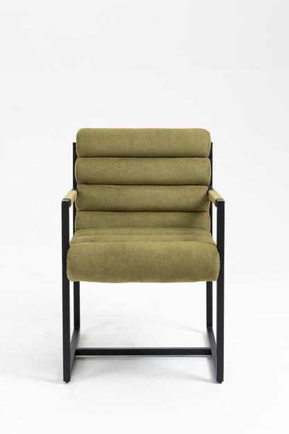 2er Set Esszimmerstuhl Vardo Küchenstuhl Lounge Sessel Polsterstuhl Stühle khaki