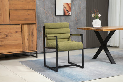 2er Set Esszimmerstuhl Vardo Küchenstuhl Lounge Sessel Polsterstuhl Stühle khaki