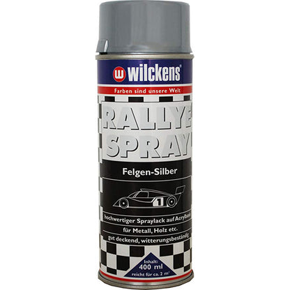 6x Spraydose Rallye Spray Felgensilber 400ml Felgenspray silber Sprühlack