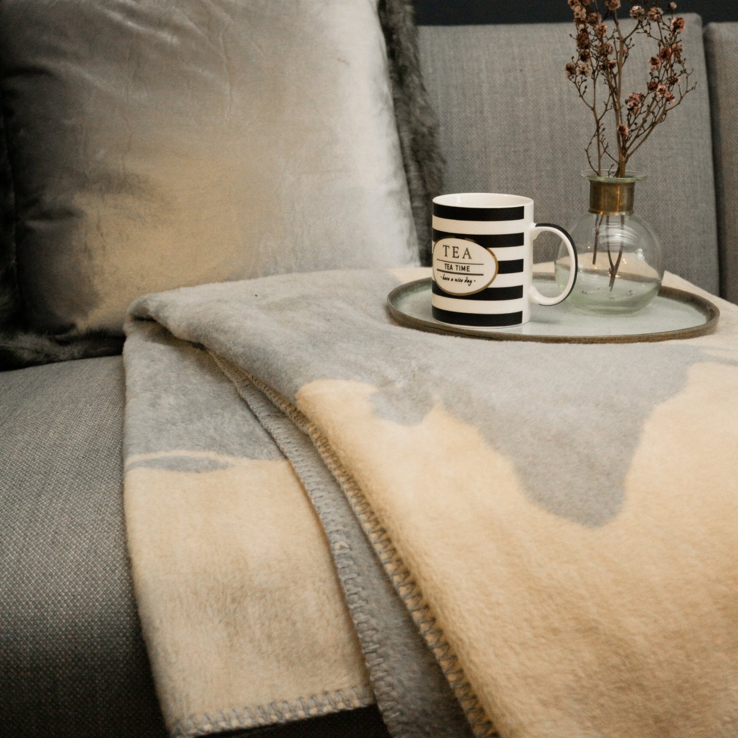 Kuscheldecke Kuh 130x180 Couch Decke Wohnzimmerdecke Wohndecken Sofadecke