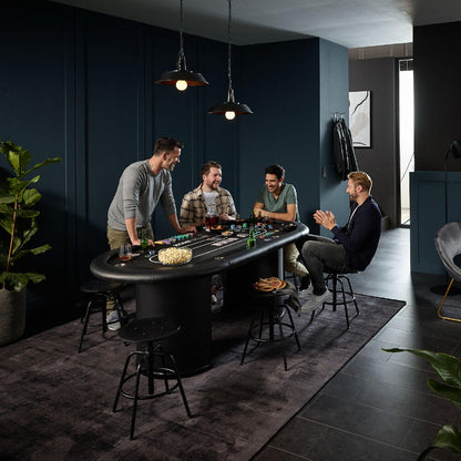 Pokertisch All In für 9 Personen Spieltisch Pokerauflage Poker Kartenspiel Tisch