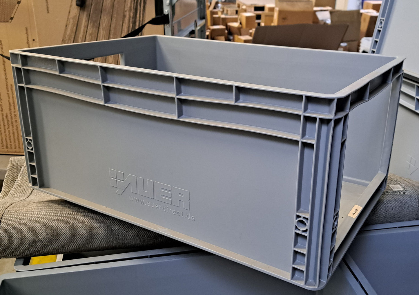 Auer Lager Box Schüttbox 60x40x27 Sichtlagerkasten Stapelkiste Kiste stapelbar