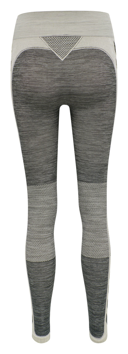 Hummel CLEA TIGHTS Damen Leggings nahtlos grau Yoga Sportlegging Sporthose Sport