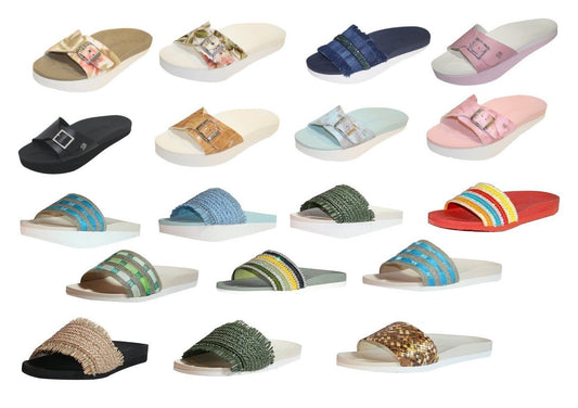 Beautystep® Aktiv Sandalen Schuhe Pantoletten Slipper Anti Cellulite Fußbett