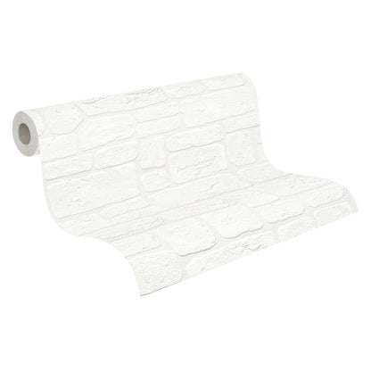 Steintapete Weiß Papiertapete 204042 Wandtapete A.S. Création Tapete