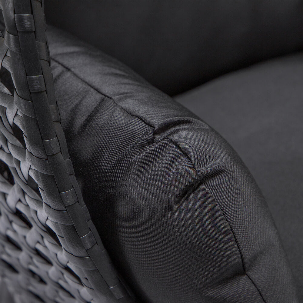 Korb Hängesessel Duetto mit Gestell + Kissen Hängestuhl Lounge Hängekorb Sessel