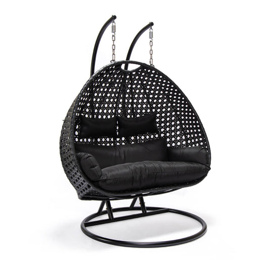 Korb Hängesessel Duetto mit Gestell + Kissen Hängestuhl Lounge Hängekorb Sessel