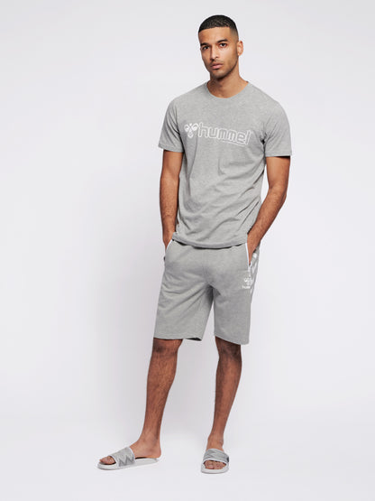 Hummel Herren T-Shirt MARCEL Grau Baumwolle Freizeit Sommer TShirt Shirt Sport