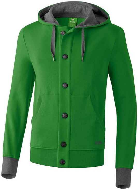 Erima Unisex Sweatjacke m. Kapuze  Sport Jacke Sportjacke Hoodie Unisexjacke
