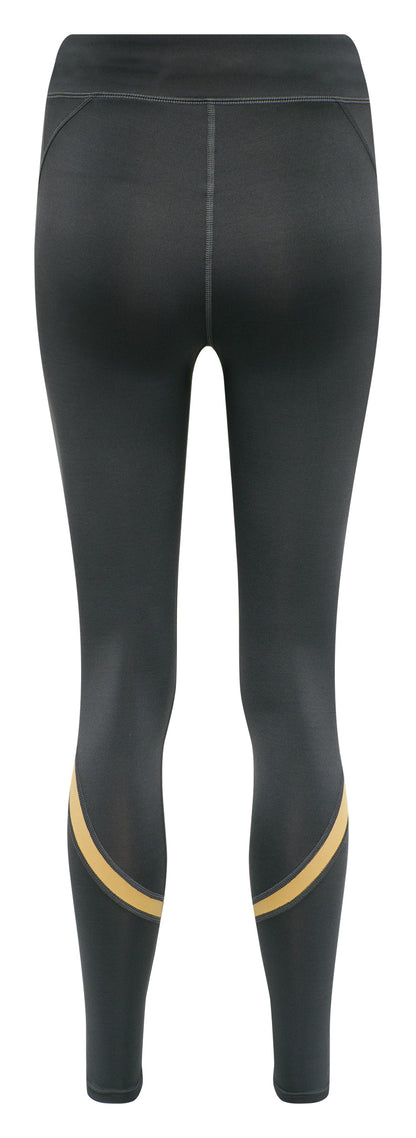 Hummel ALTHEA High Waist Tights Damen Leggings grau Sport Sportlegging Sporthose